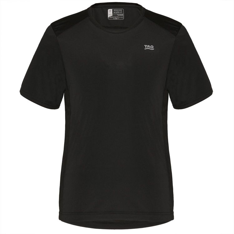 Laufoutlet - PINO Atmungsaktives Laufshirt für Herren - Atmungsaktives Laufshirt mit Reflektoren - black