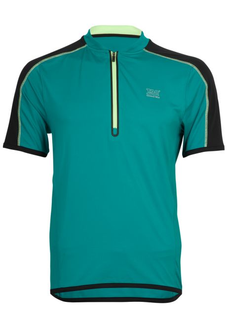 Laufoutlet - SUPRASONIC Kurzarm Laufshirt mit Zip - Feuchtigkeitsregulierendes T-Shirt mit integriertem UV-Schutz - balsamico/black