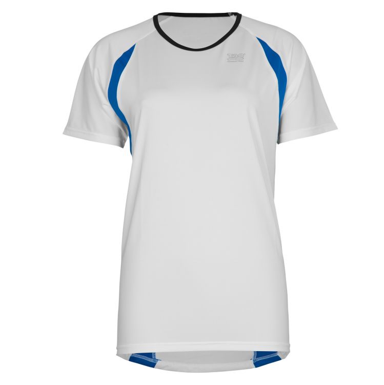 Laufoutlet - UNISEX Kurzarm Laufshirt - Atmungsaktives Unisex Laufshirt für Damen und Herren - white