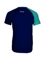 Laufoutlet - PULSE Kurzarm Laufshirt - Kurzarm T-Shirt mit Rundhalsausschnitt mit Colour-Block - cobalt/nirvana