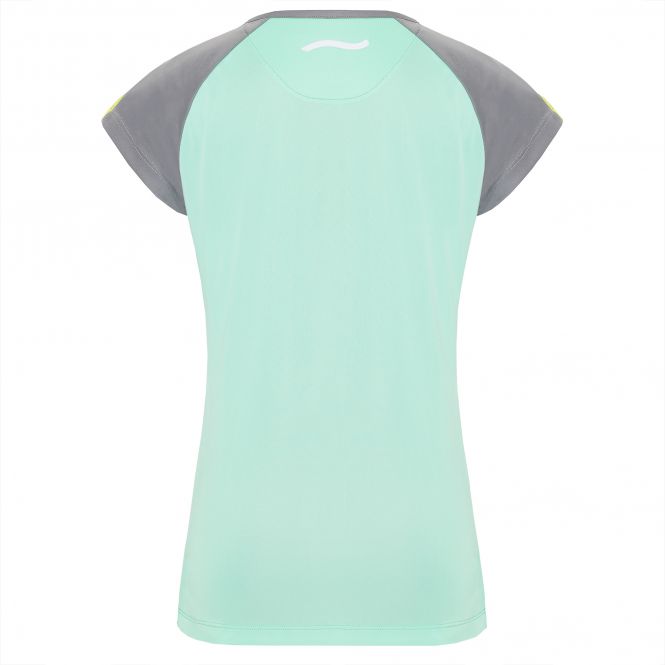 Laufoutlet - DEVORA T-Shirt - Atmungsaktives und elastisches Laufshirt aus recyceltem Polyester - neo mint