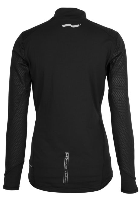 Laufoutlet - NEOTEC Langarm Laufshirt - Windabweisendes, wärmendes Laufshirt mit hoher Atmungsaktivität - black