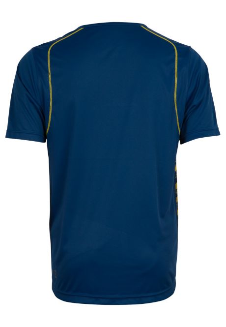 Laufoutlet - WICKING Laufshirt - Schnelltrocknendes Laufshirt mit Print - yellow print