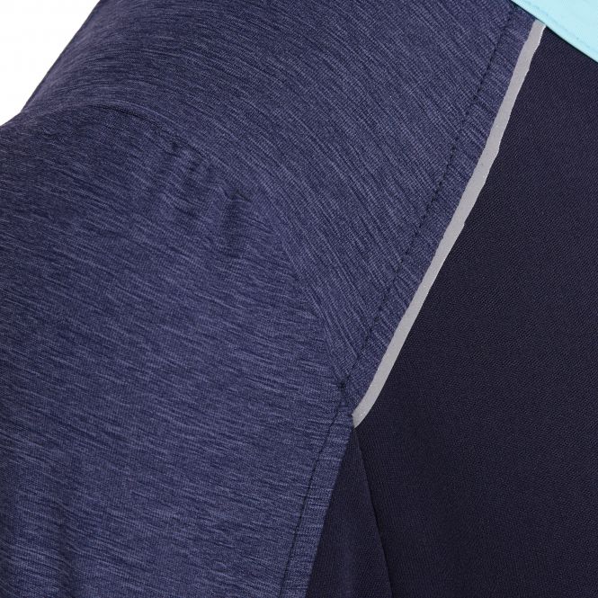 Laufoutlet - ADAINE Langarm Shirt - Atmungsaktives langarm Laufshirt aus recyceltem Polyester - admiral melange