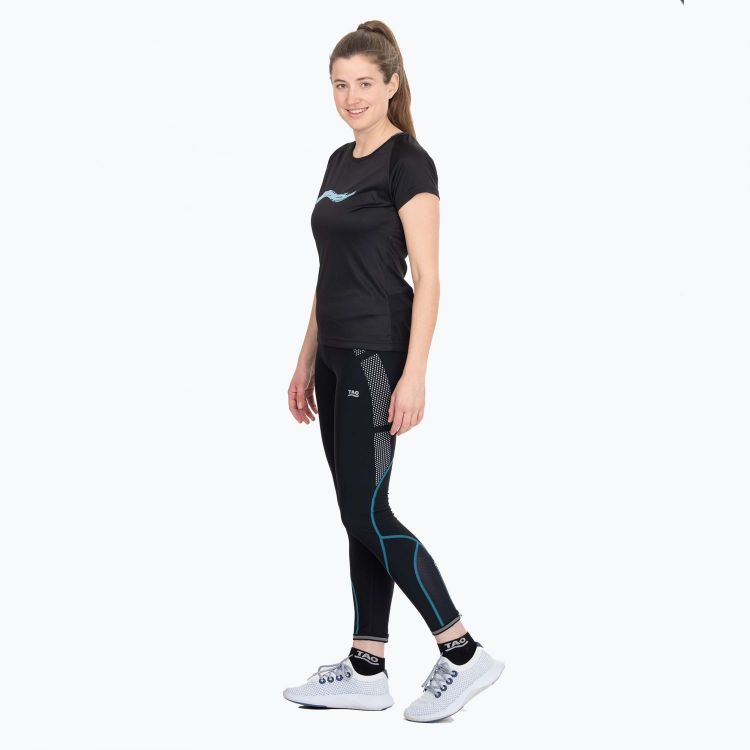 Laufoutlet - ANE Warme Damen Lauftight | Nachhaltig & fair - Wärmende Lauftight mit UV-Schutz und Anti-Rutsch-Gummi - black