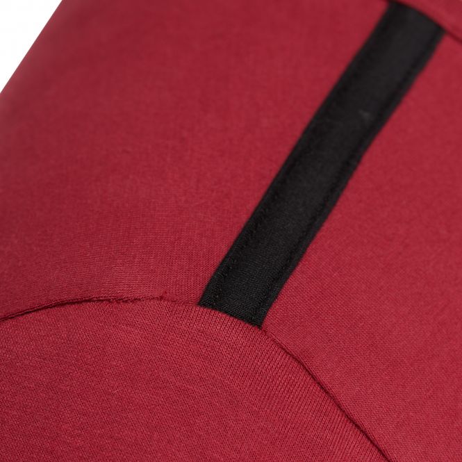 Laufoutlet - EDDY Kurzarm Freizeitshirt - Kurzarm Shirt aus Bio-Baumwolle mit weichen Nähten - dark red
