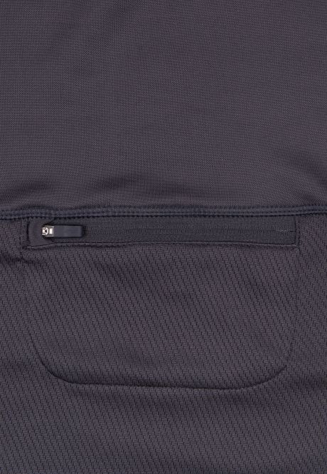 Laufoutlet - FROSTBREAKER Warmes Laufshirt mit Zip - Atmungsaktives und feuchtigkeitsregulierendes Funktionsshirt - titanium