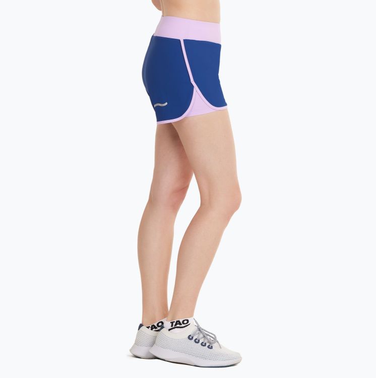 Laufoutlet - NEVE Atmungsaktive Damen Laufshort | Nachhaltig & fair - Locker sitzende, schnelltrocknende Laufshort mit integriertem UV-Schutz - atlantic blue