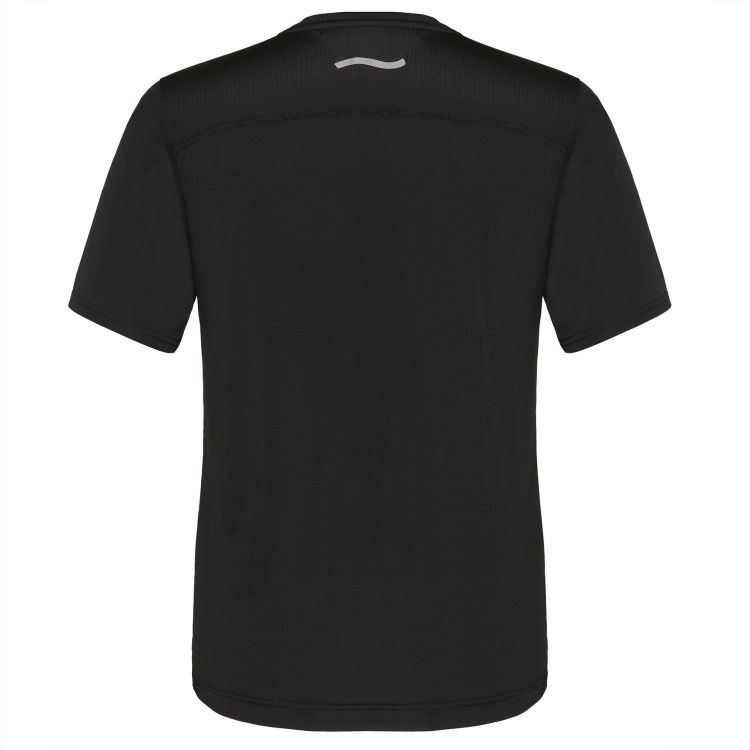 Laufoutlet - PINO Atmungsaktives Laufshirt für Herren - Atmungsaktives Laufshirt mit Reflektoren - black