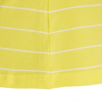 Laufoutlet - DORO Freizeitshirt - Bequem geschnittenes kurzarm Freizeitshirt aus Bio-Baumwolle - citron/white