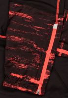 Laufoutlet - RED Lauftight - Atmungsaktive Lauftight mit Anti-Rutsch-Gummi im Saum - black/flame red print