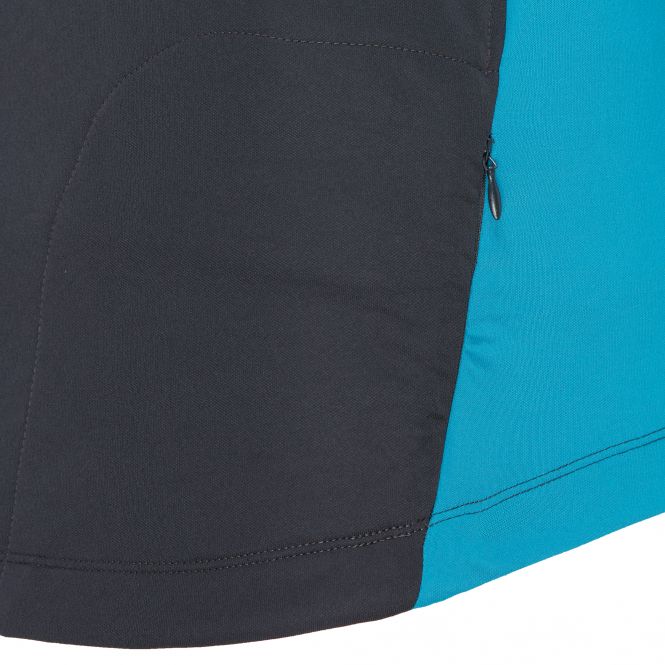 Laufoutlet - DAGLI Langarm Laufshirt mit Zip - Warmes langarm Zip-Laufshirt mit Kragen und Zip aus recyceltem Polyester - titanium