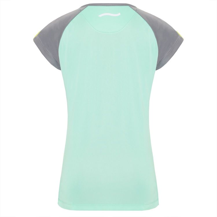 Laufoutlet - DEVORA T-Shirt - Atmungsaktives und elastisches Laufshirt aus recyceltem Polyester - neo mint