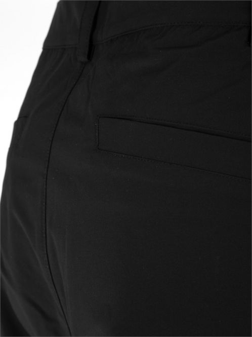 Laufoutlet - SOLID Lange Freizeithose - Atmungsaktive Outdoorhose mit Rippbündchen - black