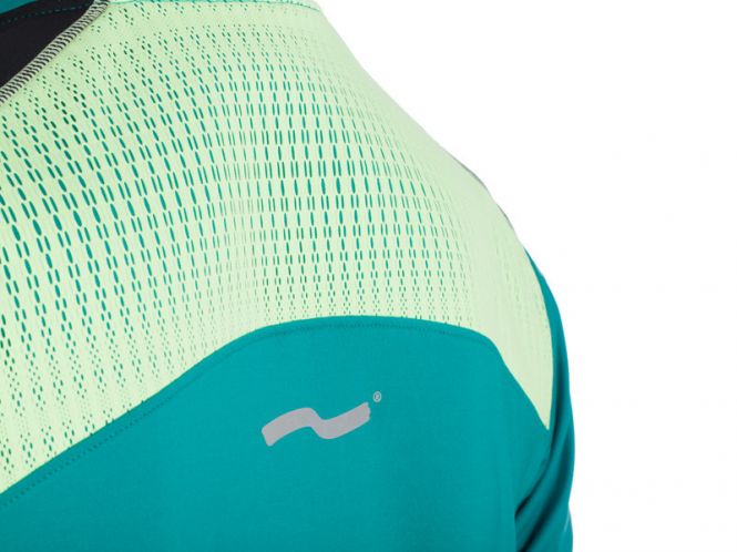 Laufoutlet - SUPRASONIC Kurzarm Laufshirt mit Zip - Feuchtigkeitsregulierendes T-Shirt mit integriertem UV-Schutz - balsamico/black