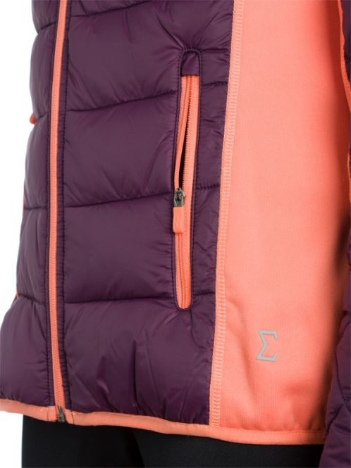 Laufoutlet - POLARIS Laufjacke - Warme Laufjacke mit abnehmbarer Kapuze und Reißverschlusstaschen - blackthorn/salmon pink