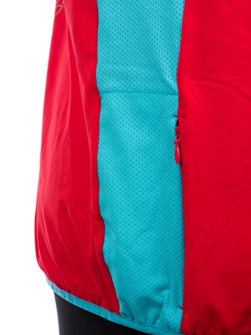 Laufoutlet - SUPRASONIC Kurzarm Laufshirt mit Zip - Kurzarm Zip-Shirt mit integriertem UV-Schutz - red coat