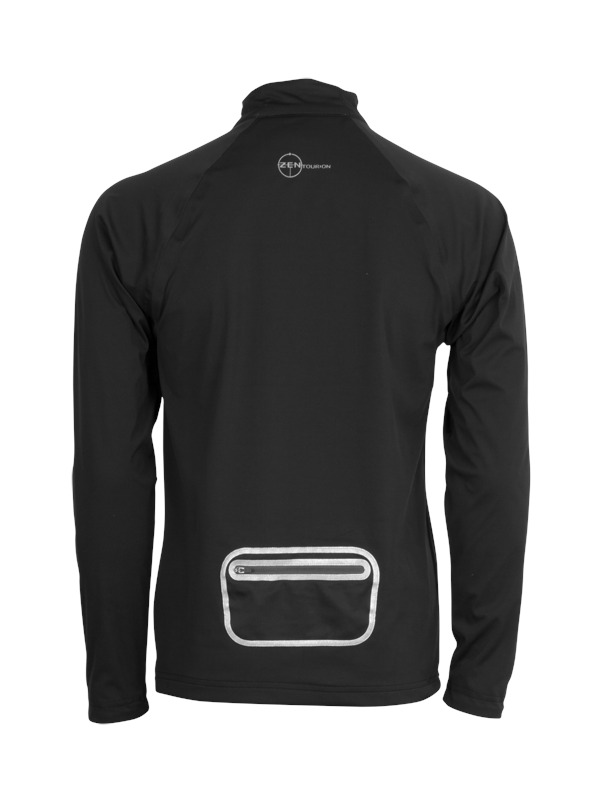 wasserdichtes mit TECHTONIC angeschnittenem Sweatshirt Langarm Laufshirt Wind- mit und Handschuh Zip